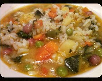 Latest Recipe AMIEs VEGETABLE SOUP with RICE MINESTRONE alla MILANESE Practical Delicious