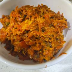 A picture of Gazar ki sabji.