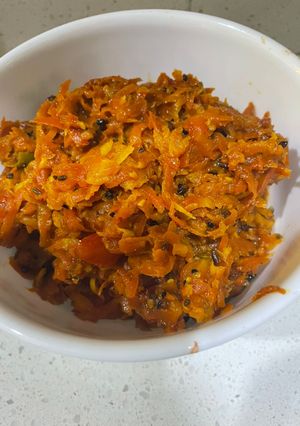 A picture of Gazar ki sabji.