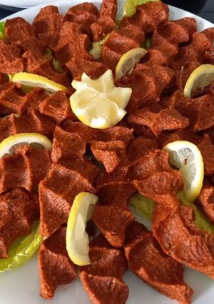 صورة لوصفة تشي كفته (الكبة النية التركية)🍅🌶🍋🥬