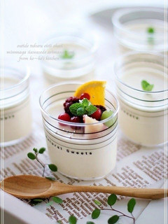 A picture of Milk Bavarois.