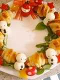 Christmas Frankfurter Sausage Pie Wreath