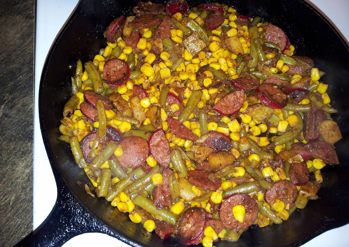 Link Sausage Whole Meal Dish