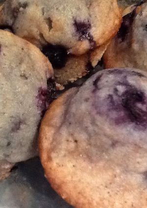 A picture of Soft and Fluffy Blueberry Muffins.