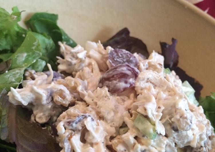 Recipe of Award-winning LOW CARB | Walnut &amp; Grape Chicken Salad