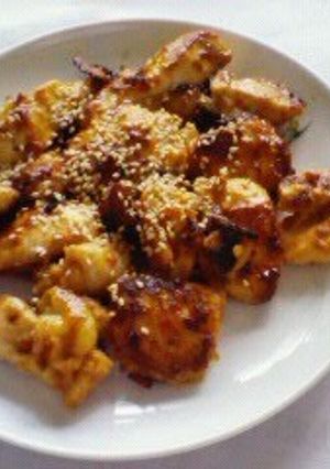 A picture of Doubanjiang and Miso Chicken Stir Fry.