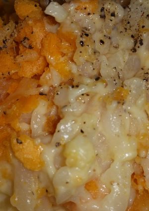 A picture of Funeral Potatoes.