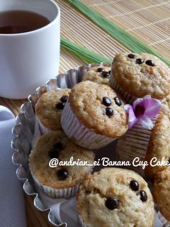 Foto resep Cupcake Pisang (Tanpa Mixer)