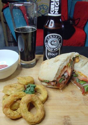 Una foto de Enter sándwich de mechada