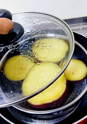 Hình của món Khoai lang hấp.