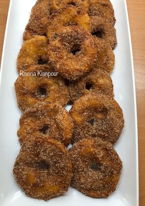 عکسی از دستور شیرینی سیب سرخ شده