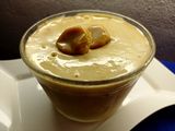 Crema helada de banana con dulce de leche