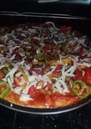 صورة لوصفة بيتزا الفراخ