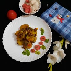 A picture of Aloo Methi.