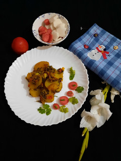 A picture of Aloo Methi.