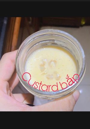 Hình của món Ăn dặm- custard bắp.