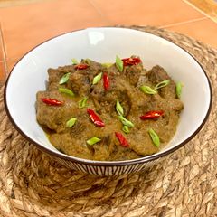 A picture of Easier Beef Rendang.