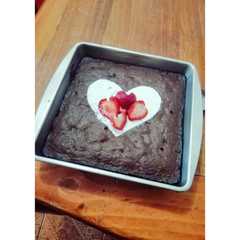 Una foto de Brownie de cacao nuez