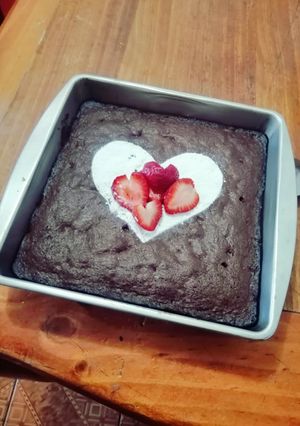 Una foto de Brownie de cacao nuez