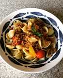 櫛瓜小番茄鯷魚麵 Pasta con Zucchine, Pomodorini e Alici