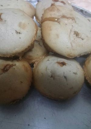 Una foto de Muffins con corazón de dulce de leche