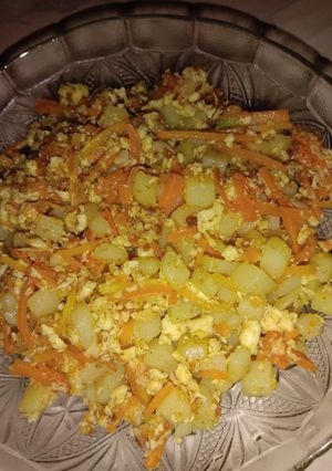 Foto resep Orak Arik Telur Wortel Kentang
