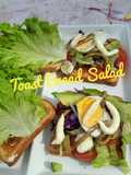 Toast Bread Salad with Balsamic and Mayonaise sauce
