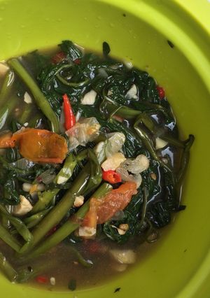 Foto resep Kangkung Cah Bawang Putih Saus Tiram