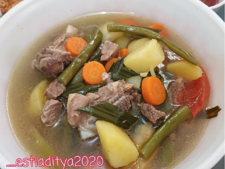 Langkah Gampang Menyiapkan Resep Sop Iga Sapi Sayuran 🤗 yang Bisa Manjain Lidah