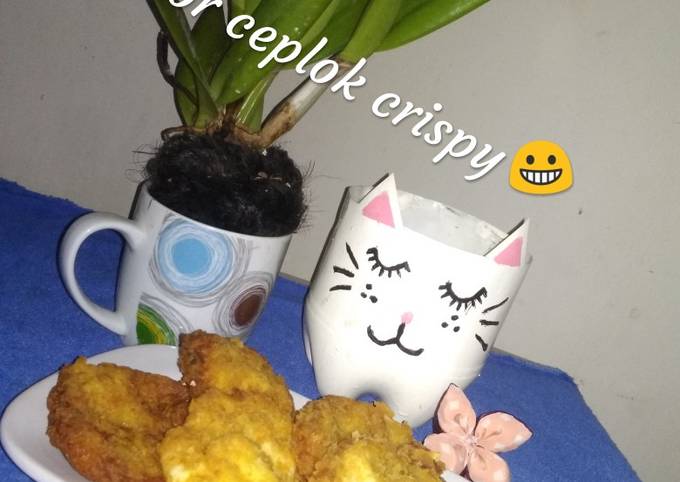 Telor ceplok crispy ala Fey