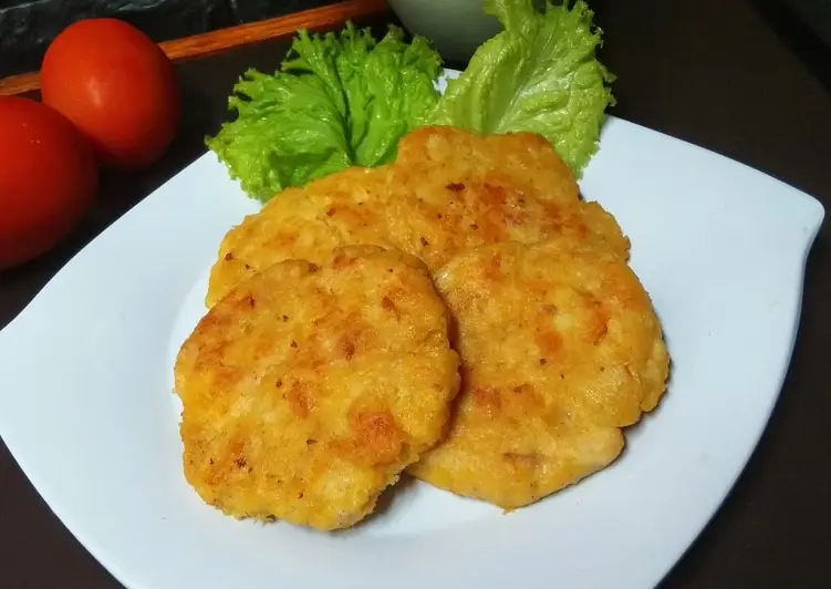 Resep Terbaru 25. Chicken Patty Burger/ Isian Burger Ayam Mantul Banget