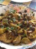 Pollo con aceitunas y limones (Tajine)