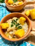 Baccala’ alla vicentina con polenta fritta