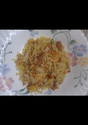 عکسی از دستور پلو و تن ماهی