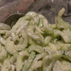 A picture of Cucumber Salad (Tzatziki Style).