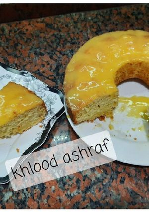 صورة لوصفة كيك البرتقال بصوص البرتقال اللذيذ 😋❤