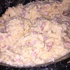 A picture of Cheesy Hashbrowns & Ham.