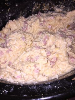 A picture of Cheesy Hashbrowns & Ham.