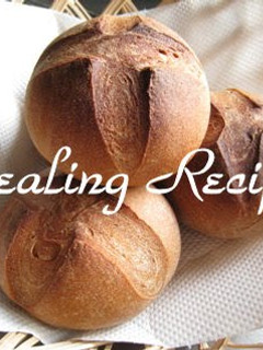 A picture of 100% Whole Wheat Bread Rolls with Homemade Bread Starter.