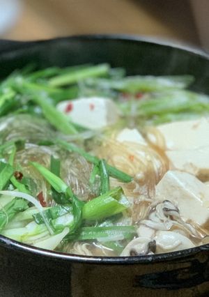 A picture of Easy Chinese-Style Hot Pot with Ramen Soup Base.