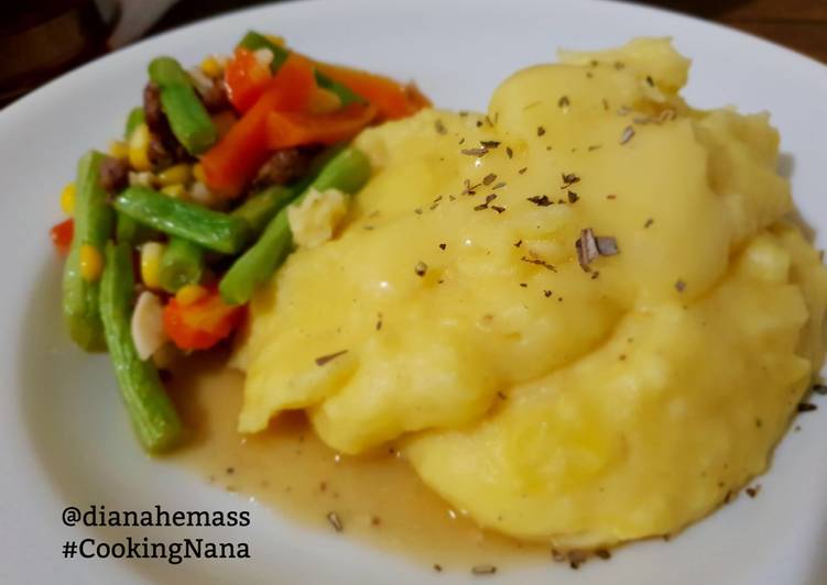 Resep Mozzarella Creamy Mashed Potato Super Yummy! Anti Gagal