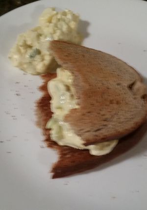 A picture of Spicy egg salad.
