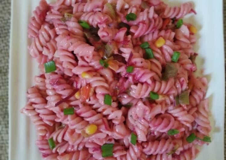 Beet root pasta