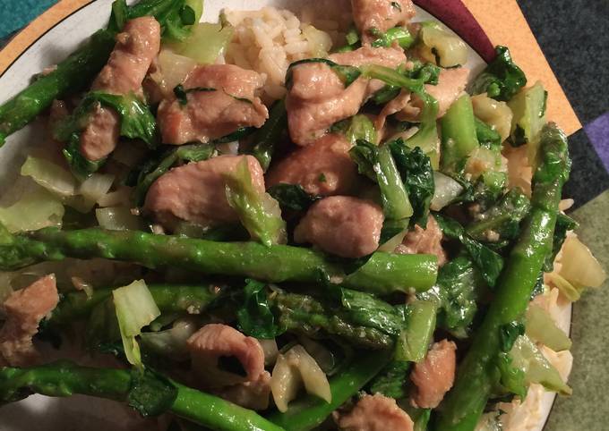 Simple Way to Prepare Perfect Chicken And Asparagus Stirfry