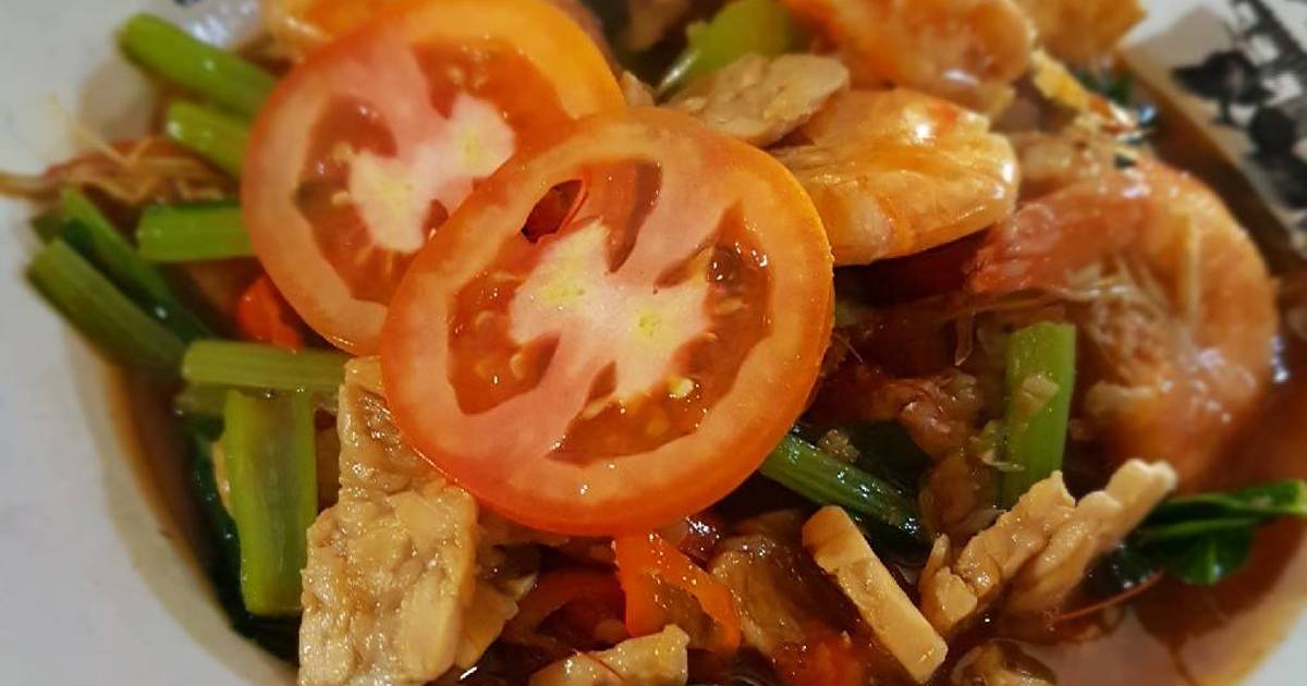 Resep Cah Sawi Udang Oleh Velani Cookpad