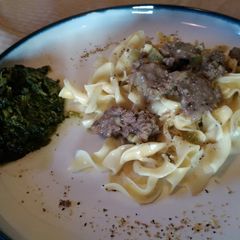 A picture of Deer Tenderloin w/ White Wine Sauce.