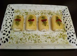 صورة لوصفة حلاوة الجبن بالفستق
