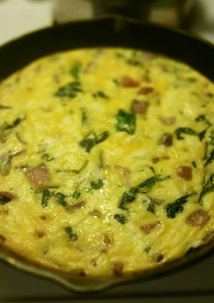 A picture of Cast iron frattata.