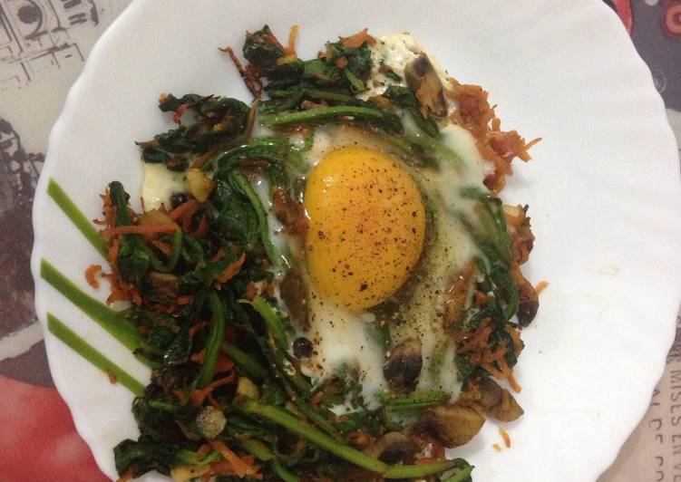 Recipe of Speedy Eggs On Spinach!