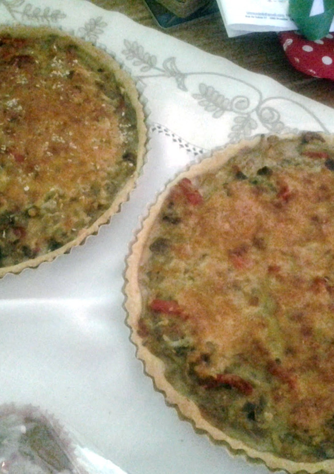 A picture of Filling for quiche 1 (with spek or bacon).